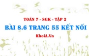 Bài 8.6 trang 55 Toán 7 Kết nối tri thức Tập 2